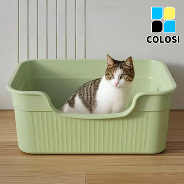 Extra Large Semi-Enclosed Cat Litter Box