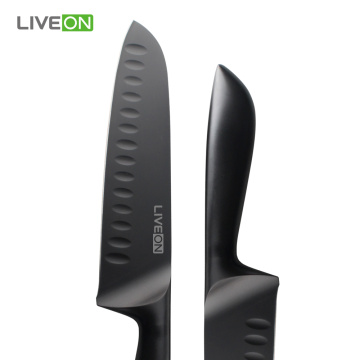 6 pcs conjunto de faca de cozinha de óxido preto