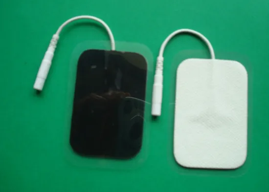 White Square 40*60mm Tens Electrodes, Reusable Tens Unit Pads For Tens Nerve Stimulator