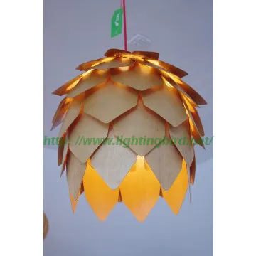 Contemporary Indoor Wooden Pendant Lights / hanging Lights