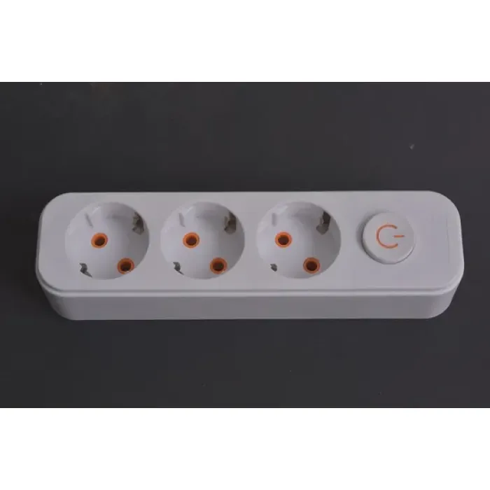 Soket Ekstensi 3-Gang baru dengan 2USB E7003ES-USB