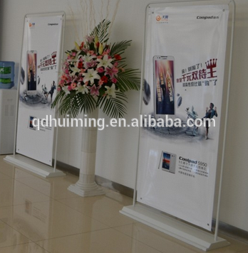 adjustable outdoor advertising display roller aluminum roll up stands