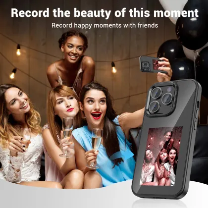 Interchangeable photo ink screen phone case