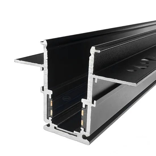 LEDEAST JSRC DC48V Recessed 4-Wire 2.5mm Aluminum Commercial Magnetic Rail Lighting System
