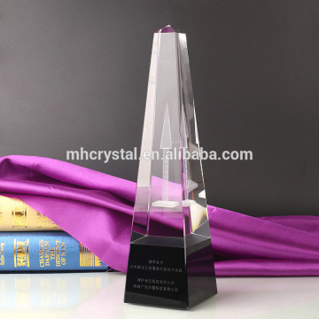 Crystal Obelisk trophy on Black Base MH-J0867
