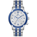 Montre de bracelet de chronographe sportif de l'homme en acier inoxydable