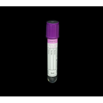 13*100mm Plastic Purple Cap Vacuum Blood Collection Tubes