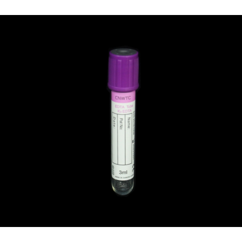 16*100mm Plastic Purple Cap Vacuum Blood Collection Tubes