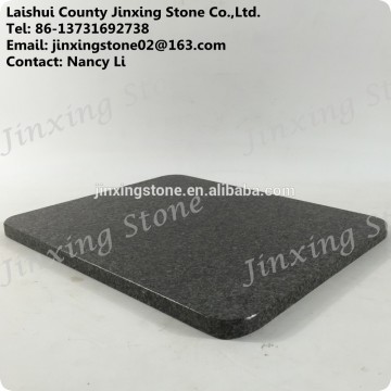 Granite Serving Tray Stone Dining Tablemat Granite Pizza Placemat Black Granite Cheese Board with Rounded Corner