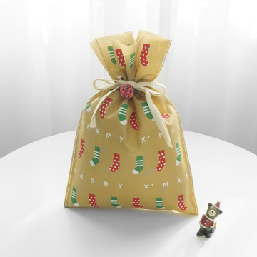 Christmas Party Socks Pattern Non-woven Gift Packing Bags