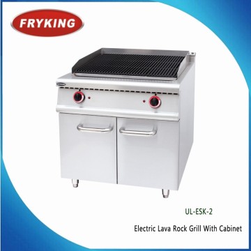 Commercial Electric Lava Rock Grill With Cabinet