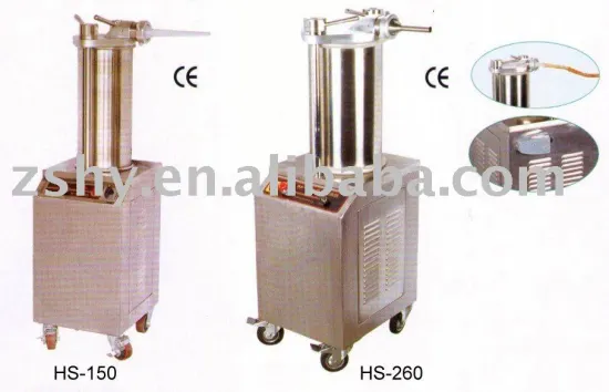 Hydraulic sausage stuffer
