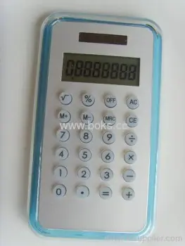 8 Digits Plastic Solar Gift Calculators 