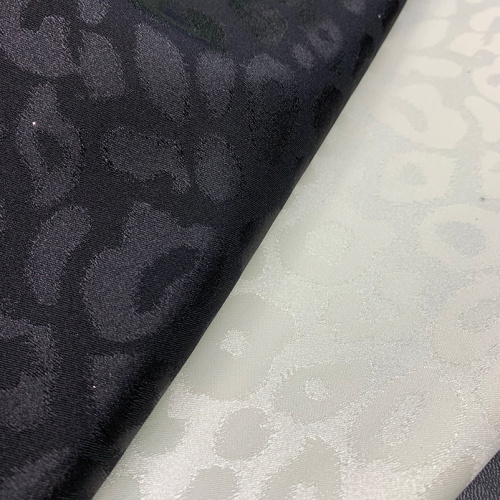 Imitation leather leopard pattern tc backing fabric