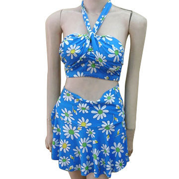Bikinis with Matching Sexy Skirts, Custom Logo and Brand Name are Welcome, OEM Bikini Factory