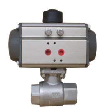 2PC Ball Valve with Pneumatic Actuator 1000wog