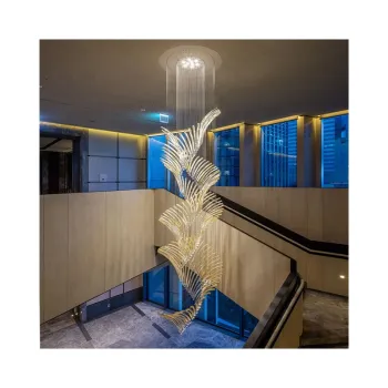 Luxury Hotel Lobby Custom Glass Chandelier 2021