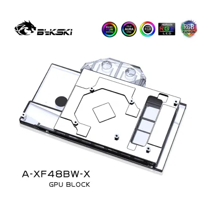 Bykski GPU Water Block for XFX RX470/RX480/RX570/RX580/RX590 Water Cooling Cooler