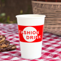 Copos de papel à prova de queimaduras com impressão personalizada para café