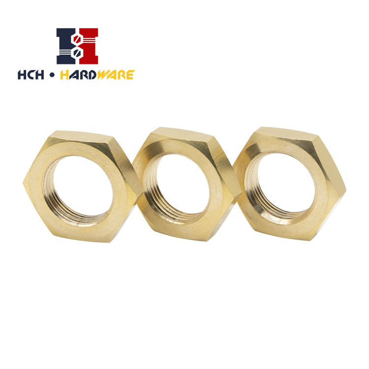 Hex Jam Nut Brass 06 Jpg