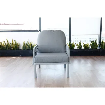 Aluminum Frame Rope Woven Outdoor Patio Garden Sofa Set