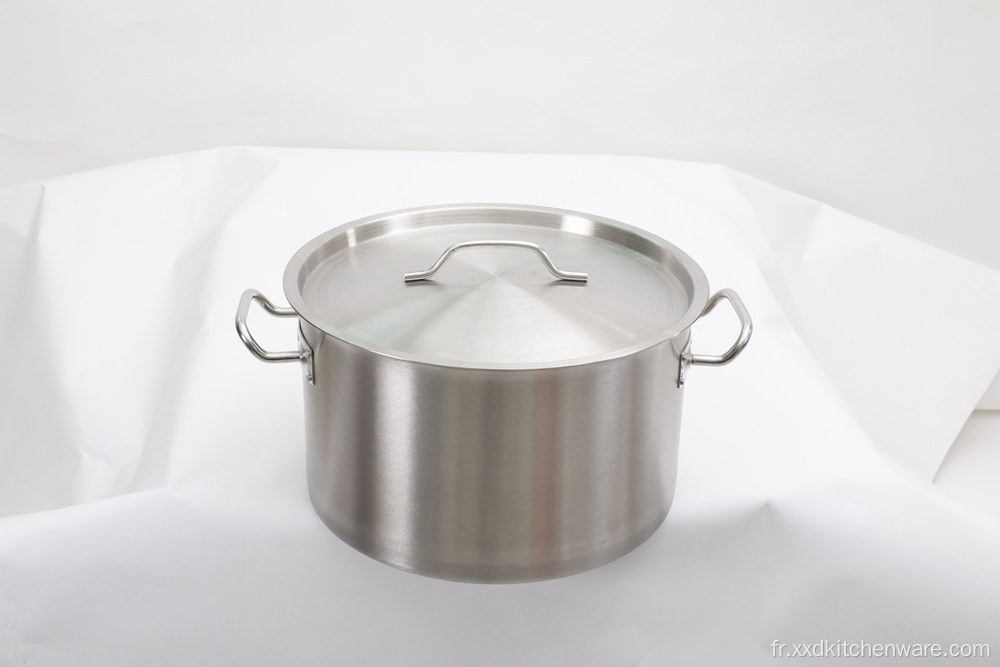 Stockpot en acier inoxydable à chaleur rapide