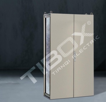 Plexiglass Door Antique Floor Cabinet