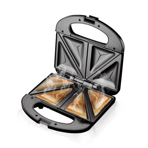 4 Since Sandwich Maker avec des assiettes enrobées antiadhésives