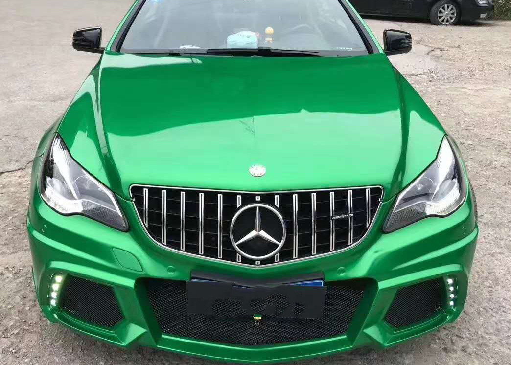 Repositionable Matte Metallic Green Vinyl Wrap Stretchable 8mil1