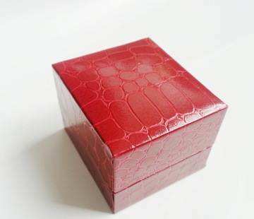 Red Leather Jewelry Gift box