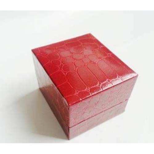 Red Leather Jewelry Gift box