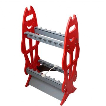 Portable ABS Fishing Rod Display Rack - Foldable Plastic Rod Stand for Boats