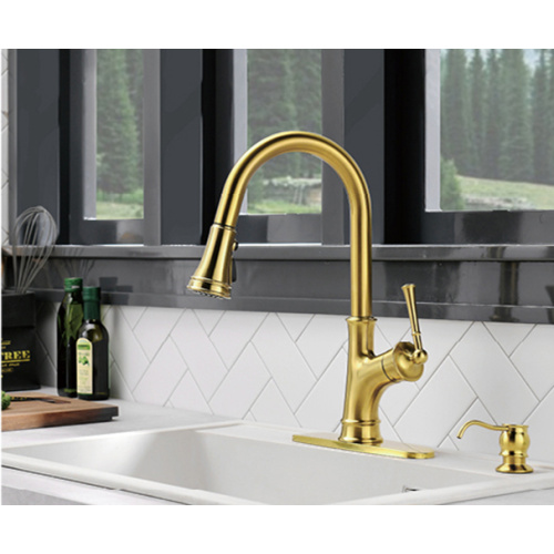 Reka bentuk moden Faucet Golden Faucet Stainless Steel Faucet Golden