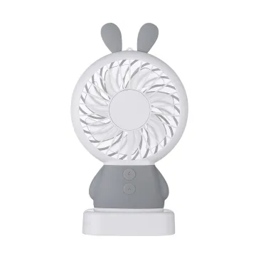 Mini Rabbit Handheld Led Fan Summer Air Cooling