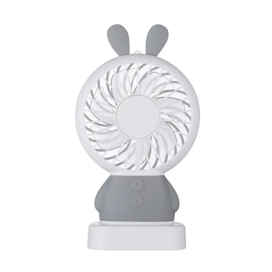 Mini Rabbit Handheld Led Fan Summer Air Cooling