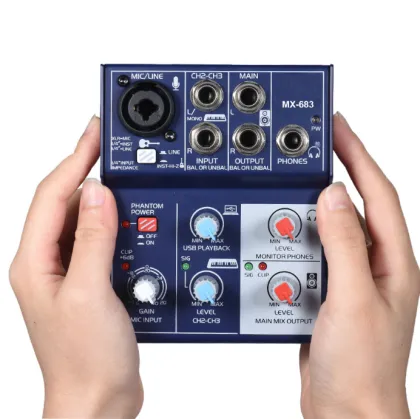 GPUB MX-683 Professional Audio Interface for Computer and Macbook