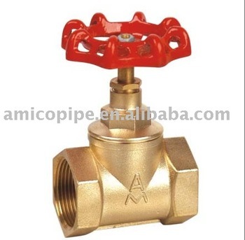 Brass stop valve