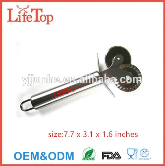 Stainless Steel Double Headed Pastry Cutter Pizza Wheel