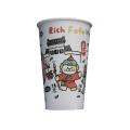Copos de café com isolamento térmico de parede dupla de 10 onças 90 mm