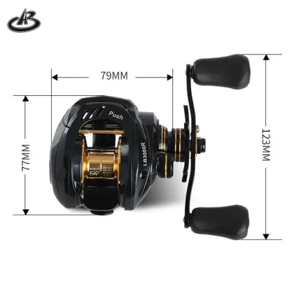 LB3000 MAX Drag 6kg, 7.2:1 Ratio Heavy Duty Baitcasting Fishing Reels