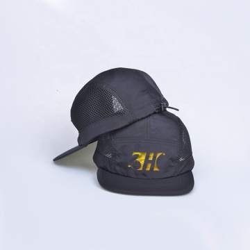 Wholesale Custom Printed 5-Panel Nylon Sport Caps for Running and Camping
