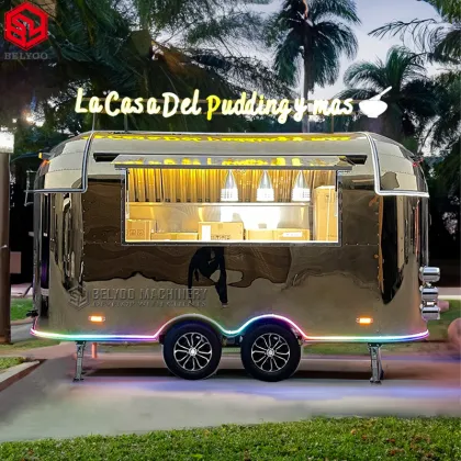 Stylish Food Trailer: Gourmet Burgers & Craft Beverages for Foodies