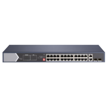 Factory Price DS-3E0528HP-E 24Port PoE Switch with 6kV Surge Protection