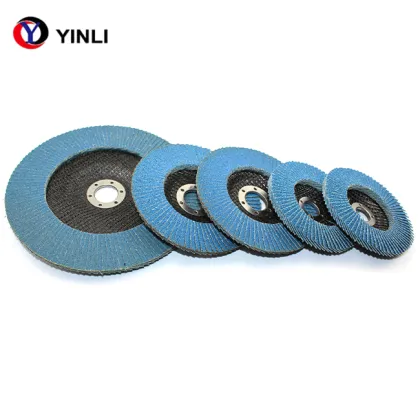 YL Zirconia Flexible Plastic Backing Zirconia Oxide Vertical Flap Disc