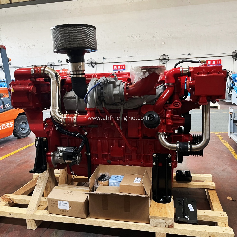 Boat marine diesel engine assembly