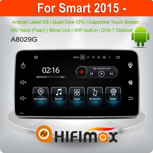 Hifimax Android 5.1 autoradio for smart fortwo radio navigation 2015 for smart fortwo car multimedia 2016 2017