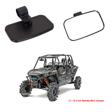 Universal UTV Motorcycle Rearview Mirror for All Terrains - 1.5-1.75-2 inch