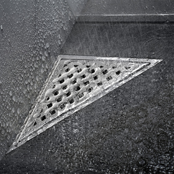Corner Floor Drain Triangular stainless steel corner balcony floor drain Supplier