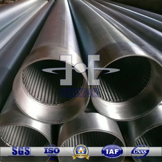 Ss316L Wire Tilted 0.3mm Slot Wedge Wire Screen