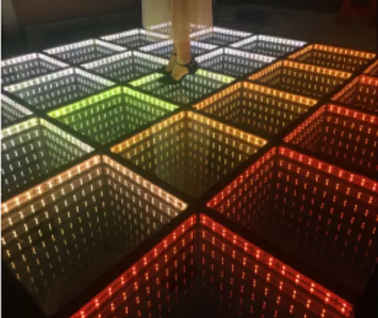 Portable 50X50cm LED Twinkle Dance Floor Mirror with 3D Infinity Illusion